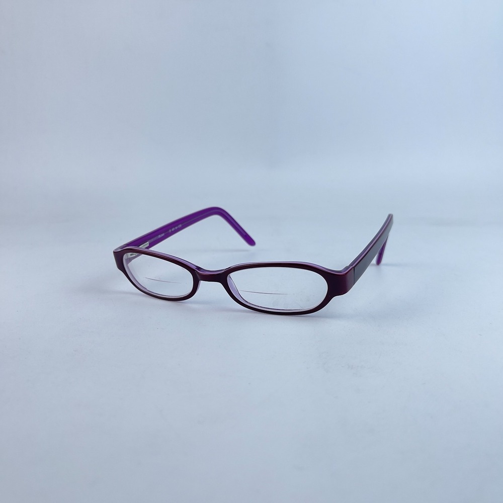 Funk Women Eyeglasses Purple & Brown Plastic Cat Eye Full Rim 49-18-135 mm
